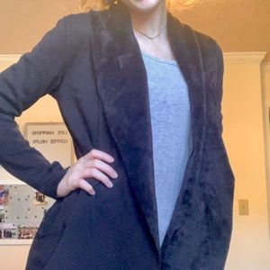 black long cardigan